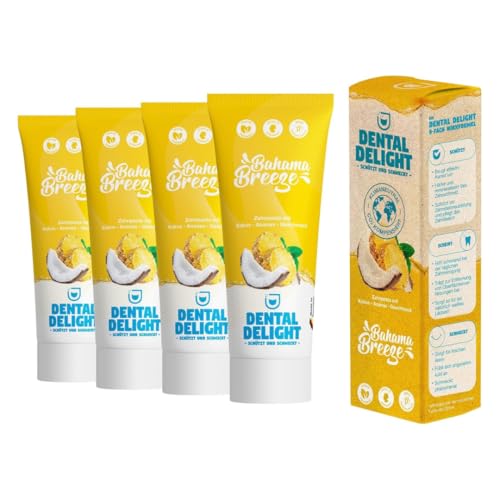 Dentifricio al gusto cocco & ananas – esperienza tropicale quotidiana, pulizia delicata e sorriso fresco (4x)