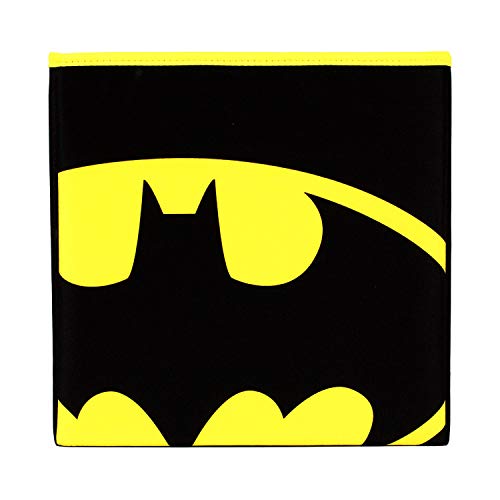 Everything Mary Batman Collapsible Storage Bin by DC Comics - Cube Organizer for Closet, Kids Bedroom Box, Playroom Chest - Foldable Home Decor Basket Container with Strong Handles & Design