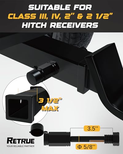 Image of RETRUE Locking Hitch Pin, 5 /8 inch Pin, Fit 2 inch and 2-1 /2 inch Class III-IV Receiver