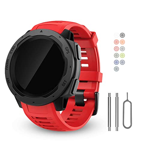 BaayCerrie Garmin Instinct �E�H�b�`�o���h�����p �\�t�g�V���R���X�g���b�v Garmin Instinct 2/Solar/Tactical (���b�h)