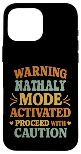 NATHALY Personalized Women's Gift Custom NATHALY �X�}�z�P�[�X iPhone 16 Pro Max �p
