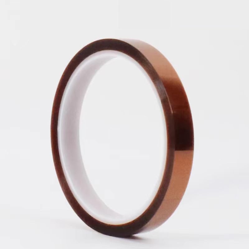 Image of 2mils Thick Polyimide Adhesive Tape, HighTemperature and Heat Tape, for Masking, Soldering, Electrical, 3D Printer Application (12.7mm x 36yds (12rolls))