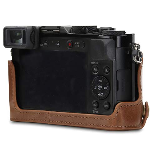 MegaGear MG1564 Ever Ready Genuine Leather Camera Half Case Compatible with Panasonic Lumix DC-LX100 II - Brown by MegaGear - Image 8