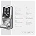 Lockly Secure Pro Smart Lock Wi-Fi, Keyless Entry Digital Keypad Door Lock, 3D Biometric Fingerprint Sensor Front Door with Handle, Voice Control & Auto Lock - Latch Edition
