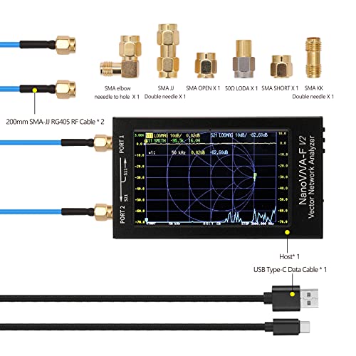 Analyseur d'antenne SAA-2 à écran IPS tactile pour une mesure vectorielle HF VHF précise - 5