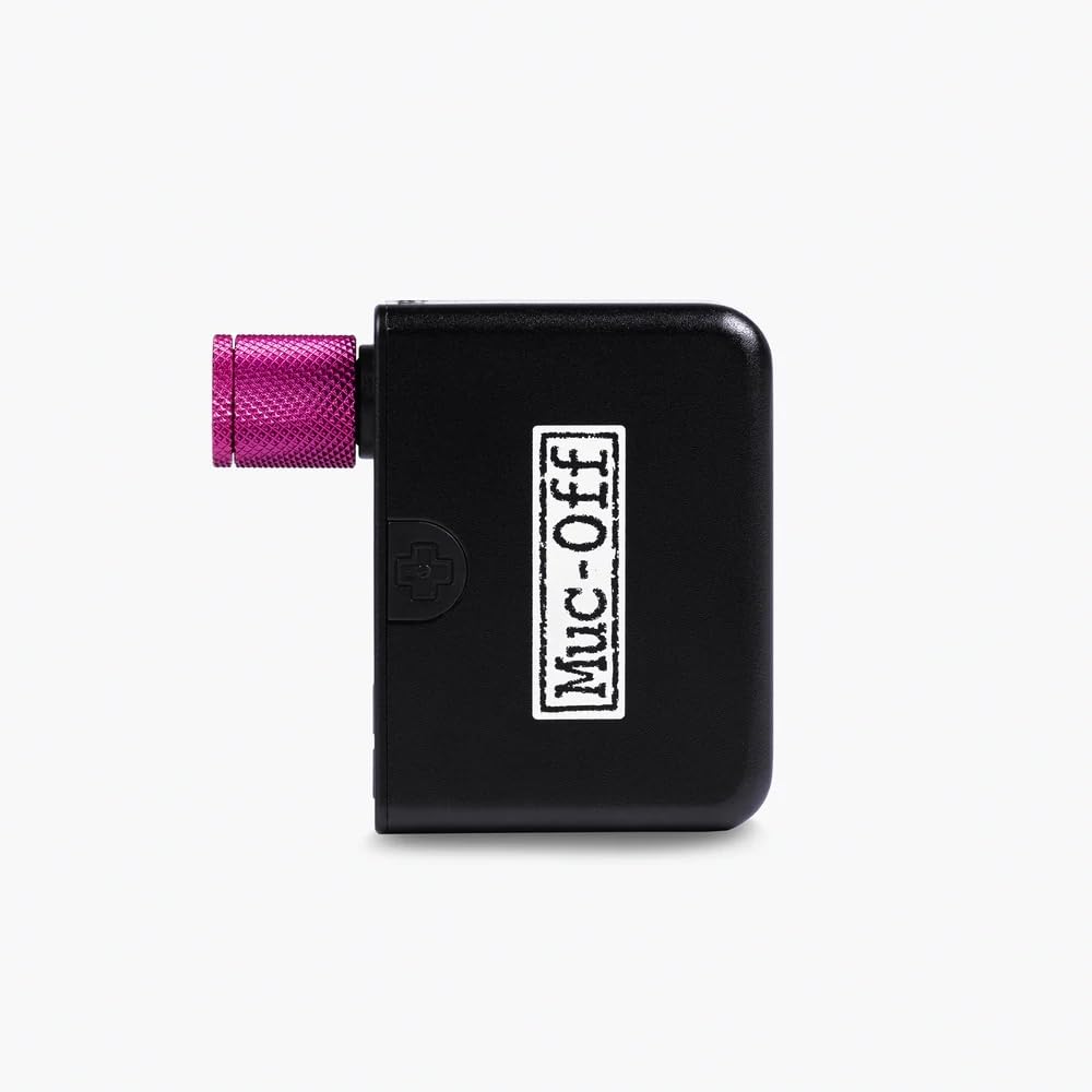 Muc-Off AirMach Mini Gonfleur Électrique Pro – Pompe Digitale Portable avec Écran LED et Batterie USB-C