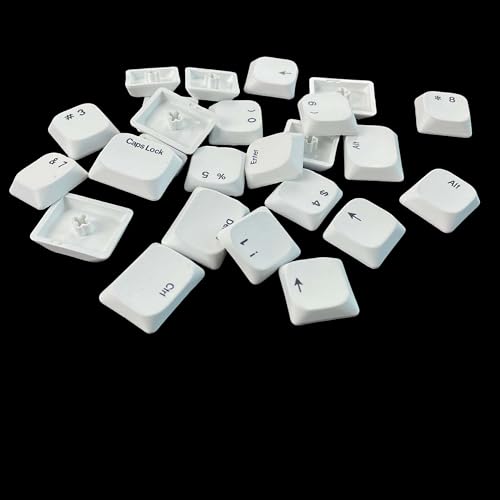 71キー Choc XDA PBT キーキャップ 超薄型キーキャップセット 薄型MXスイッチ用 Corne/Cornix / Lily58 / Sofle対称スプリットエルゴノミクスメカニカルキーボードに対応 ANSIレイアウト (Chocホワイト)