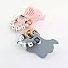 Personalized Baby Teether Rattle with Name – Custom Wooden Teething Toy for Boys & Girls – Handmade Elephant Keepsake Baby Shower Gift (Pink)