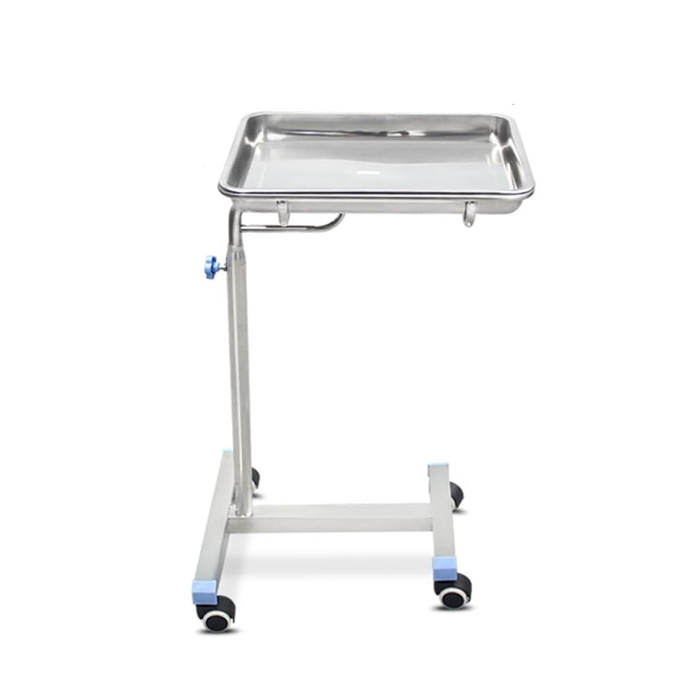 Chariot à roulettes en acier inoxydable pour hôpitaux, bureaux, cliniques dentaires, salons, utilisation de service