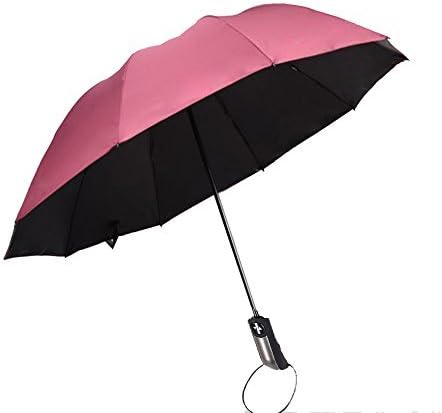 Automatic Umbrella,UV Umbrella, Folding Umbrella,Windproof Travel Umbrella Lightweight Compact 10 Ribs Auto Open & Close (Red)