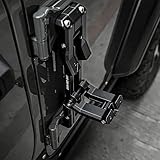 FURYENGRAVER Door Hinge Step Heavy Aluminum Alloy Foot Pedal for Jeep Wrangler JK JKU JL JLU