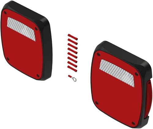 Metalcloak Kit de luces traseras de repuesto LED moldeadas, compatible con Jeep CJ, YJ, TJ, LJ, el mejor sistema LED para tu vehículo, actualización