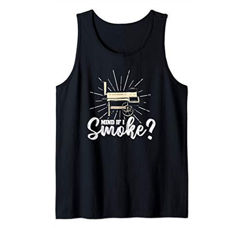 Mind If I Smoke | Funny Meat Smoking BBQ Chef Camiseta sin Mangas