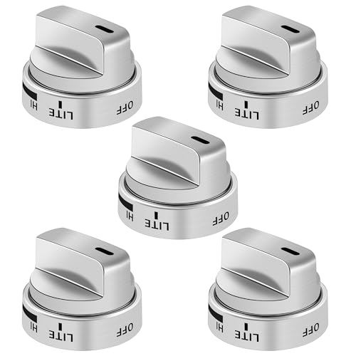 Funmit AEZ73453509 Stove Knob Replacements Fit for lg Gas Range/Oven Models LRG3095ST LRG3091ST LRG3093ST LRG3085ST LRG3036ST LRG3035ST Replaces AEZ72909008 AP5669773 2347547 PS7321756 5 Pack