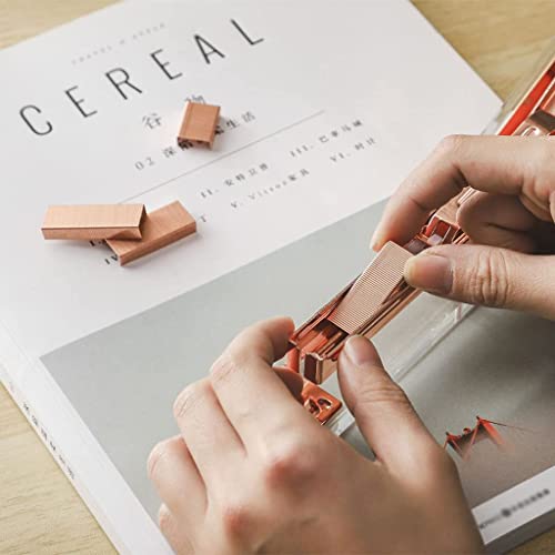 Agrafeuse transparente de bureau portable en métal pour papier - 5