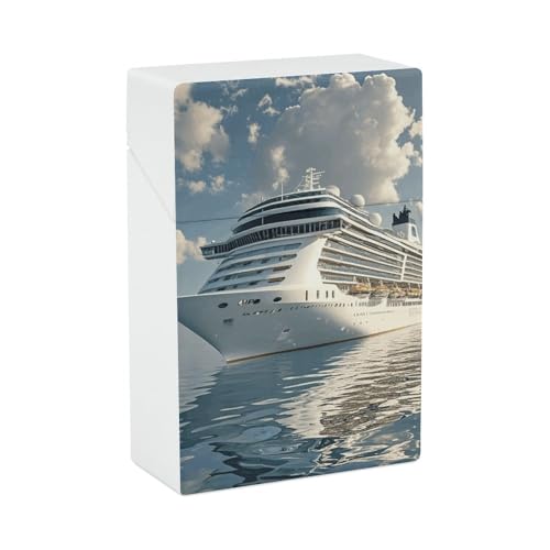 Cruise Ship Cigarette Case Plastic Cigarette Holder Case Cigarette Protective Cover Coin Case Outdoor Portable Smoking Accessories Christmas Gifts for Adult