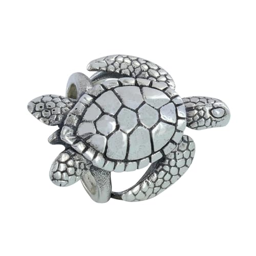 Bague Argent 925 Tortue Galápagos - Bijou Femme Motif Marin