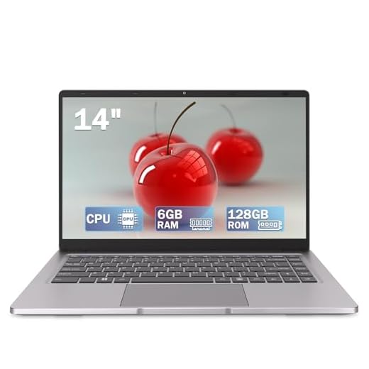PINSTONE Ordinateur Portable 14" HD - Celeron N4000,6 Go RAM,128 Go SSD - Léger,Portable,PC Portable à Conception Silencieuse,Autonomie Longue - Idéal Étudiants/Bureau