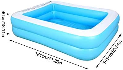 Family Inflatable Swimming Pool, Inflatable Lounge Pool for Baby, Kiddie, Kids, Adult, Outdoor, Garden, Backyard, Summer Water Party