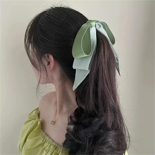 Pinzas de plátano de diseño sofisticado, bufanda con lazo para recogidos de mujer 4