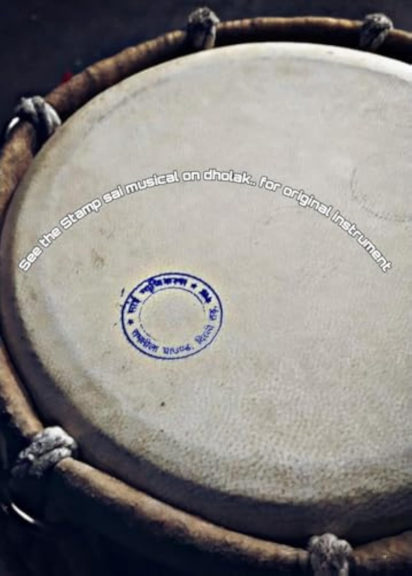 Professional Wooden Dholak for Indian Folk Music