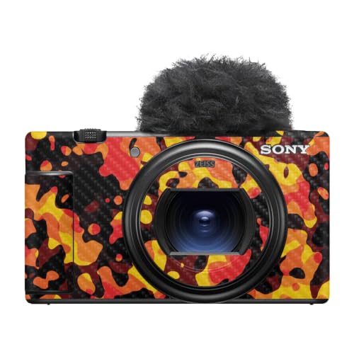 Image of Carbon Fiber Camera Skin Compatible with Sony ZV-1 Mark II (2023) - Warm Modern Camo - Premium 3M Vinyl Protective Wrap Decal Cover - Easy to Apply | Crafted in the USA by MightySkins