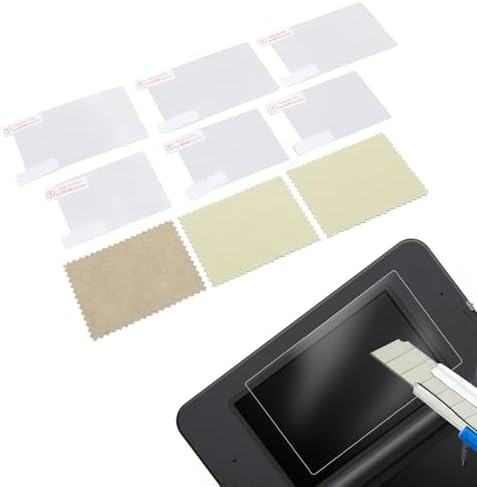 Screen Protector for New 3DS Console Handheld System, 3 Sets, 9H Tempered Glass, Anti Scratch, Transparent HD Clear, Game Machine Screen Film