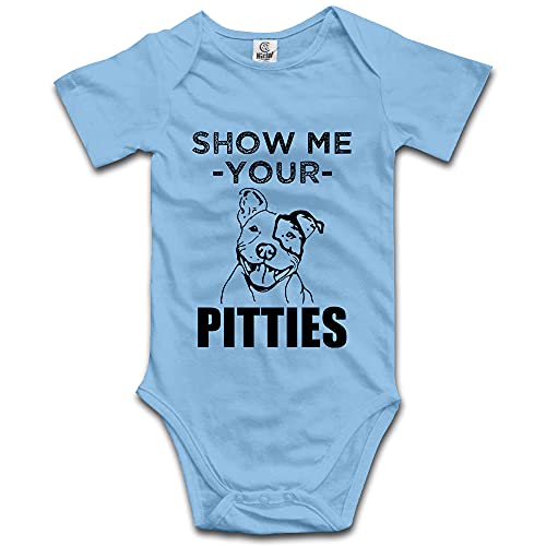 DOQOSESHY Show Me Your Pitties Pitbull Baby Climbing 0-24 Months Bodysuit
