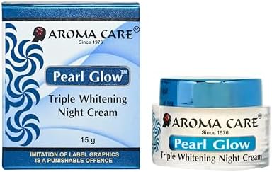 Aroma Care Pearl Glow Night Cream, 15g โ Brightening & Deep Moisturizing Formula with Alpha Arbutin