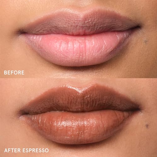 Image of Glossier Balm Dotcom Hydrating Tinted Lip Balm - Universal Salve, Up to 12Hr Moisture for Dry Lips, Cuticles & Skin - Lanolin, Beeswax & Castor Oil - Espresso, Mocha Tint, 15ml