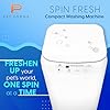 Pet Forge Compact Washing Machine – Fully Automatic Mini Washer for Small Loads & Pet Items | 8 lbs Capacity Portable Top Load Washer