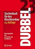 dubbel taschenbuch maschinenbau  Dubbel: Taschenbuch für den Maschinenbau