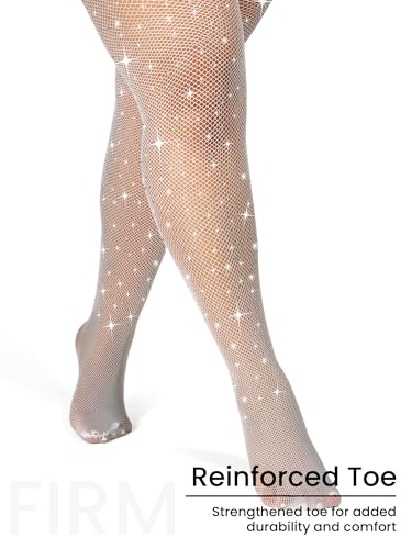 Image of Plus Size Fishnet Tights Sparkle Stockings Glitter Pantyhose High Waist Fine Mesh Stockings Value Pack of 2