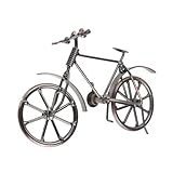 Modèle de bureau en forme de vélo : sculpture en fer forgé, style vintage, décoration intérieure, objet de décoration, statue de vélo en fer forgé