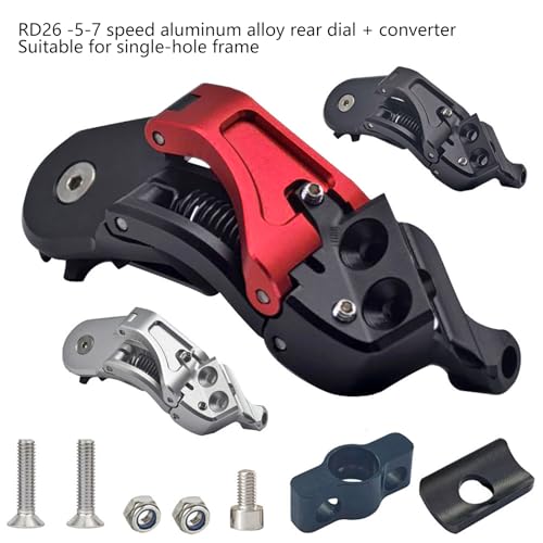 Dérailleur arrière pliable 5/6/7 vitesses facile à installer sur cadre