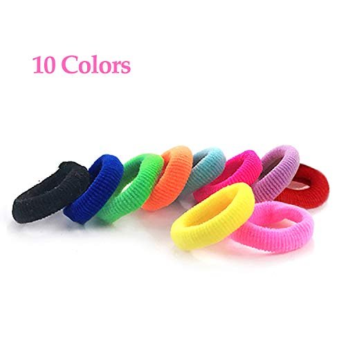 XCOZU Baby haarbobbels, 100 stuks, veelkleurige mini-zachte elastische meisjeshaarbanden, sterke haarbanden, haaraccessoires voor babymeisjes, kinderen peuters - Image 3