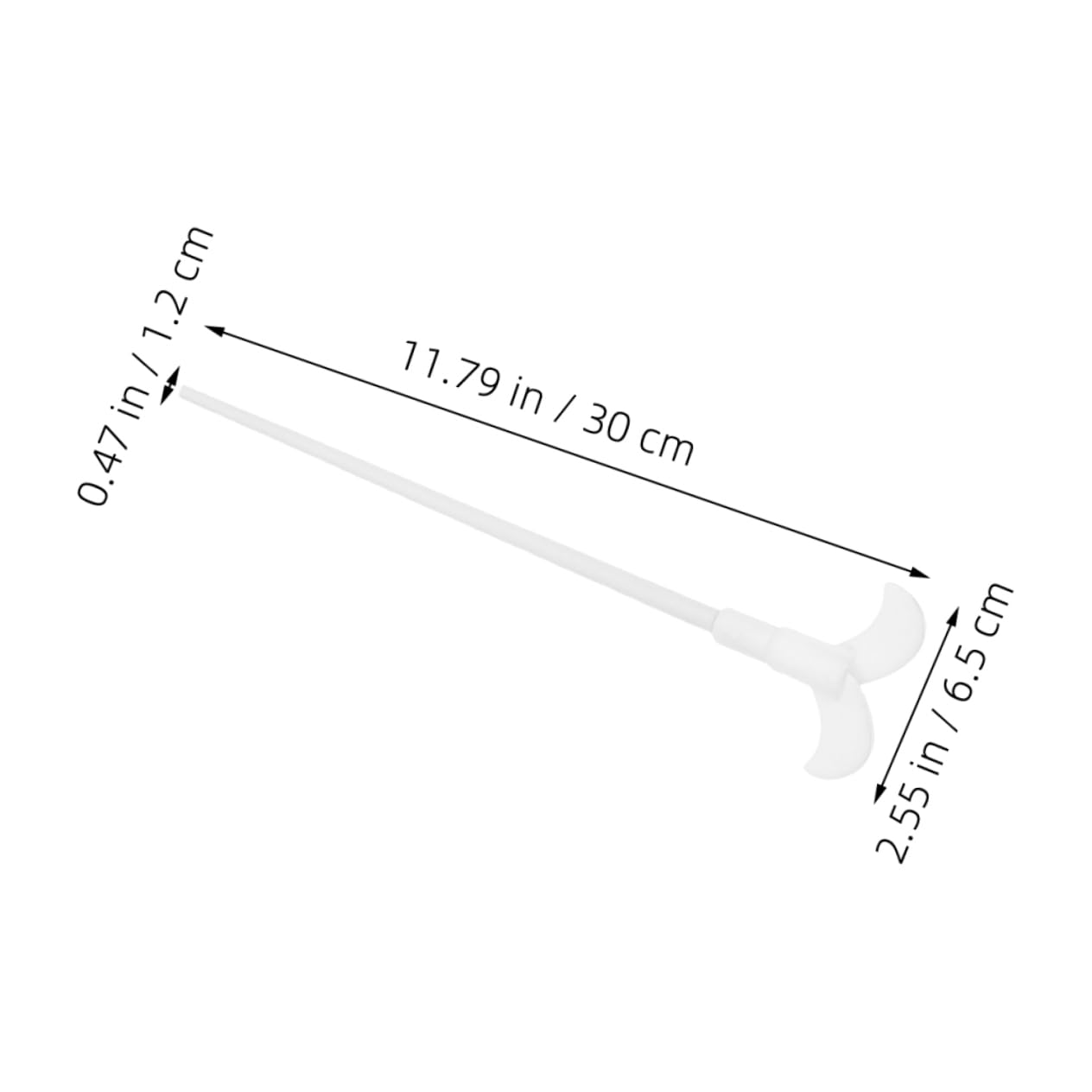SOLUSTRE Chemistry Stir Bar 30cm Lab Stirring Rod PTFE Mixing Bar for Pharmaceuticals Research