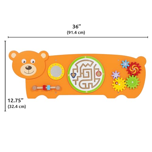 SPARK & WOW Bear Activity Wall Panel, 4 Activities for Ages 18m+ by SPARK & WOW - Used condition - Image 3