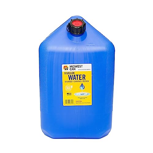 Midwest Can Company 6 Gal Blue Wtr Can 6700