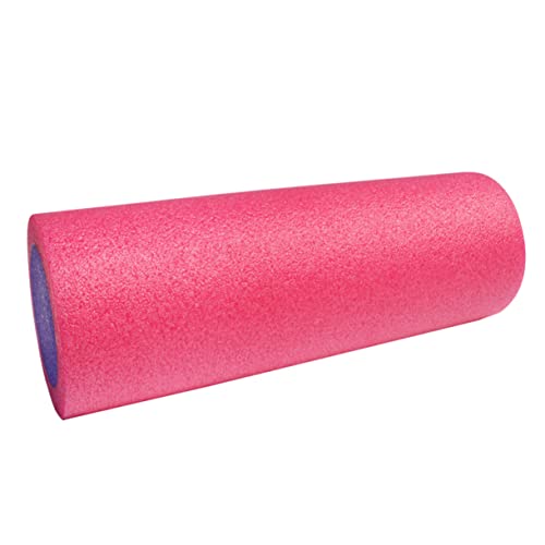 Rodillo de espuma sólido para yoga para recuperación muscular y equilibrio, columna de masaje de alta elasticidad para fitness y mujeres, color rosa miniatura 1