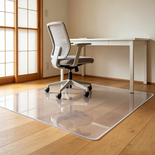 �`�F�A�}�b�g ���� 140 x 200 cm �G���{�X���H ����1.5mm �֎q�}�b�g �N���A PVC ���ی�}�b�g ���h�~ ���ׂ�~�� ����T�C�Y �I�t�B�X/�H��/�t���A/��/���� [���s�A���i]