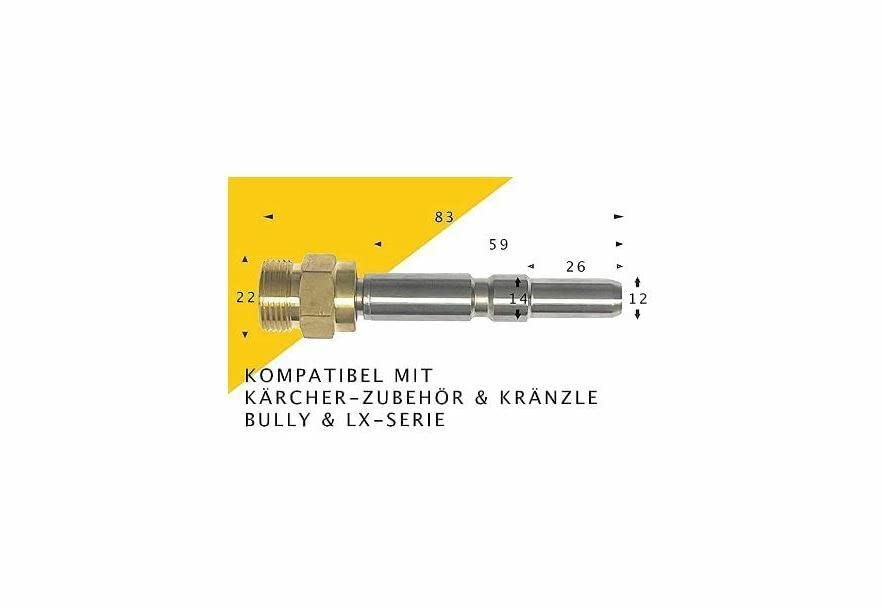 Adaptateur Raccord M22IG Pour Nettoyeur Haute Pression - Compatible KEW, Nilfisk, Kärcher