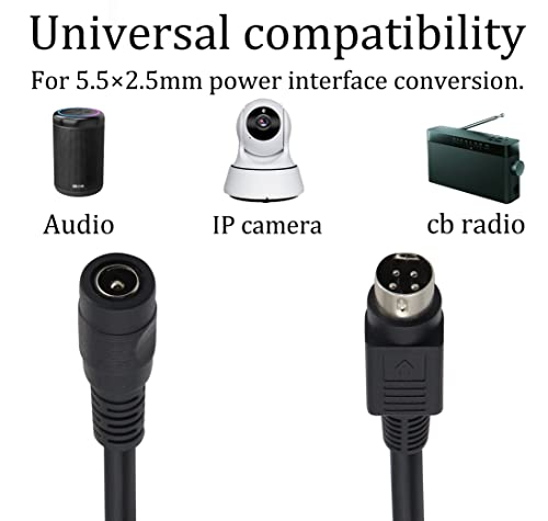 HCFeng 4 P-in DI-N to DC Power Cable4 Pi-n Mini D-in Male to D-C 5521 Cable by HCFeng - Used condition - Image 4