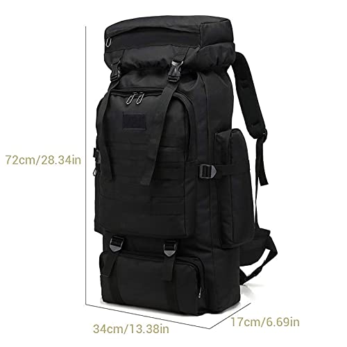Kabxhueo Grande Zaino Scout 60-80 Litri, Da Campeggio Impermeabile Zaino Tattico Militare Camo Travel Backpack Zaini Uomo Per Caccia, Trekking, Montagna, Viaggio, Escursionismo, Sopravvivenza - 2