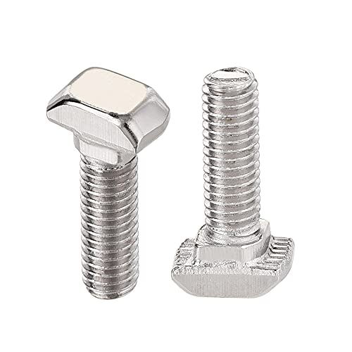 Image of uxcell M5x16mm T-Slot Drop-in Stud Sliding Bolt Screw Carbon Steel for 20 Series Aluminum Profile 5pcs
