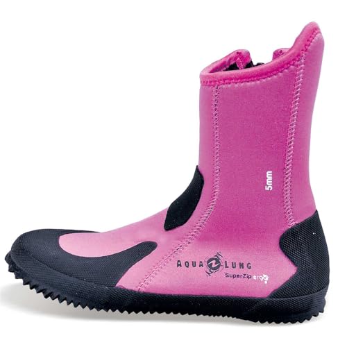 AQUALUNG �A�N�A�����O �G���S�u�[�c 5mm�� PK �s���N �_�C�r���O�u�[�c (24cm)