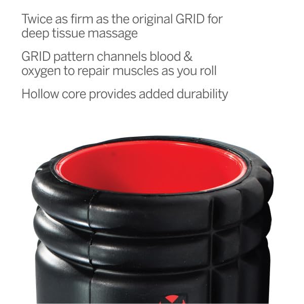 Trigger Point Performance TriggerPoint GRID X Foam Roller with Free Online Instructional Videos, Extra Firm (13-Inch) - Image 4