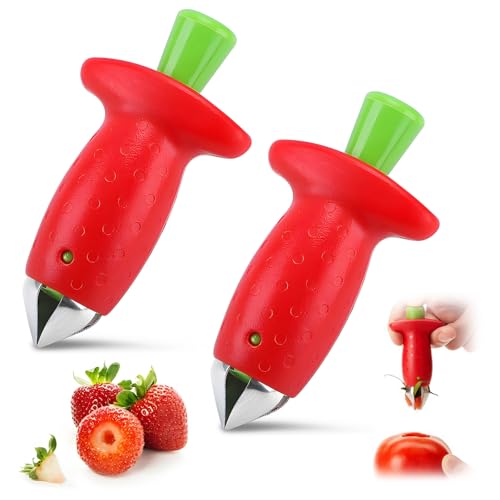 Strawberry Huller Stem Remover, Strawberry Corer Huller, Fruit Corer Tool, Kitchen Gadgets (2)