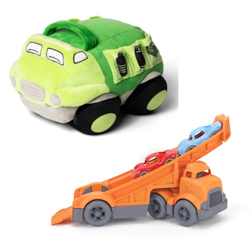 Camion de course de recyclage et peluche lavable pour jeu sans produits toxiques