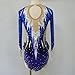LIUHUO Rhythmic Gymnastics Leotards Fashionable Comfortable Blue Stylish Long Sleeves